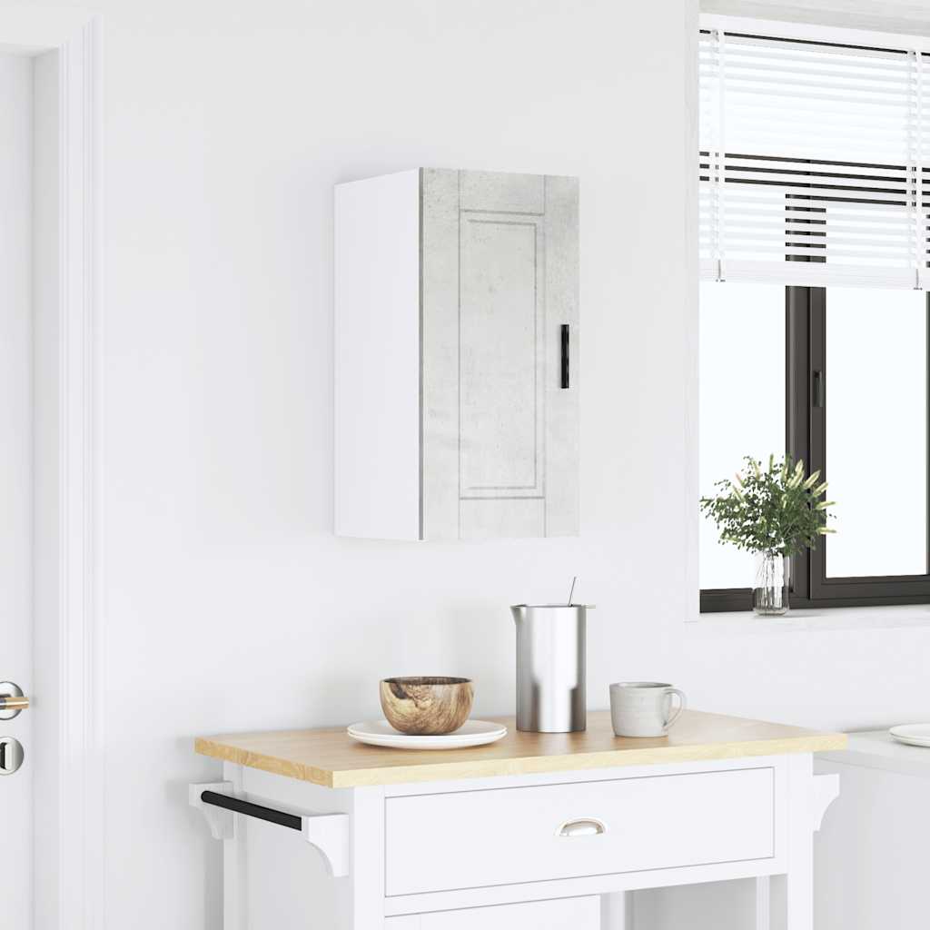 Kitchen Wall Cabinet Porto Concrete Grey Engineered Wood